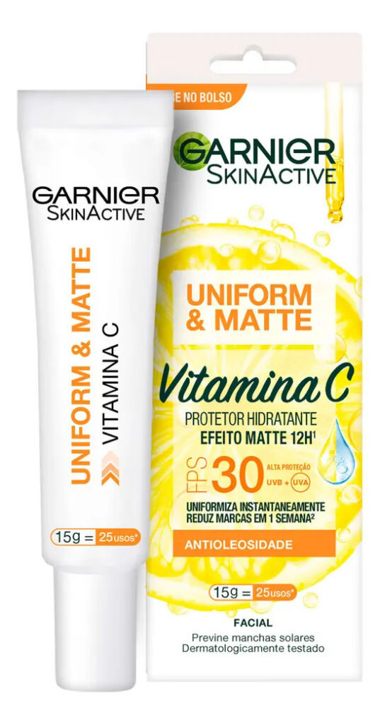 Protetor Hidratante Facial Vitamina C Fps 30 15g Garnier Tipo de pele Oleosa/Mista/Sensível