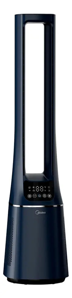 Ventilador de torre midea vtb180a3 smart air bladeless estrutura azul-escuro