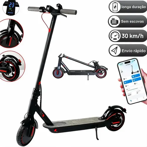 Patinete Scooter Elétrico Com Velocidade Até 30 Km Bluetooth