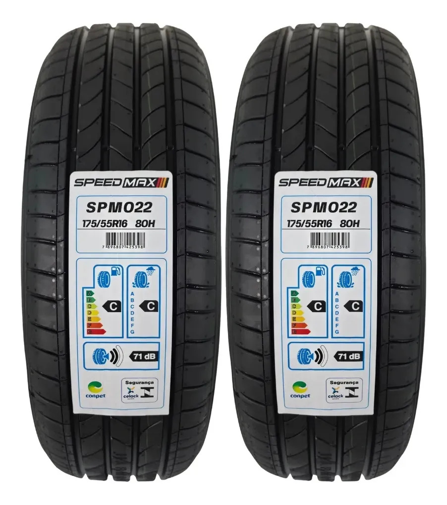 Kit 2 Pneus 175/55R16 80H Speedmax Energrip SPM022 BYD Mini Dolphin
