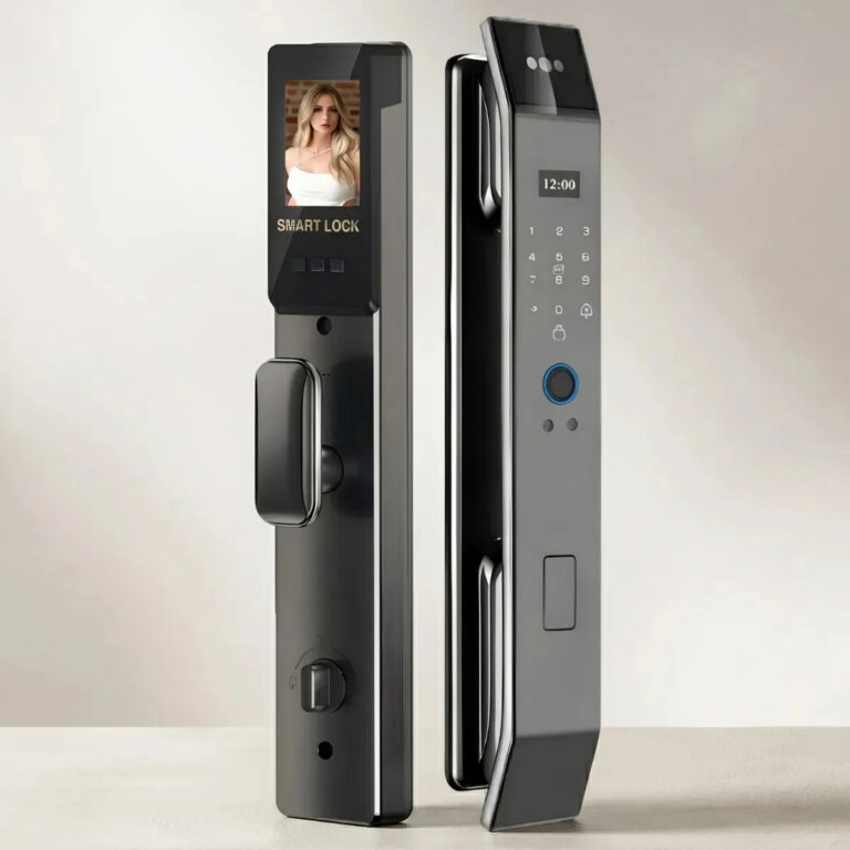 Fechadura Eletrônica Com Biometria Touch Senha Facial Chave
