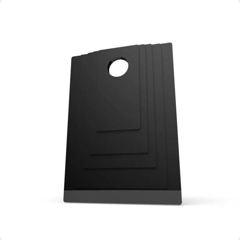 Gabarito Molde para Dobrar Roupa Dobrador de Roupa Preto 5 Moldes Printable