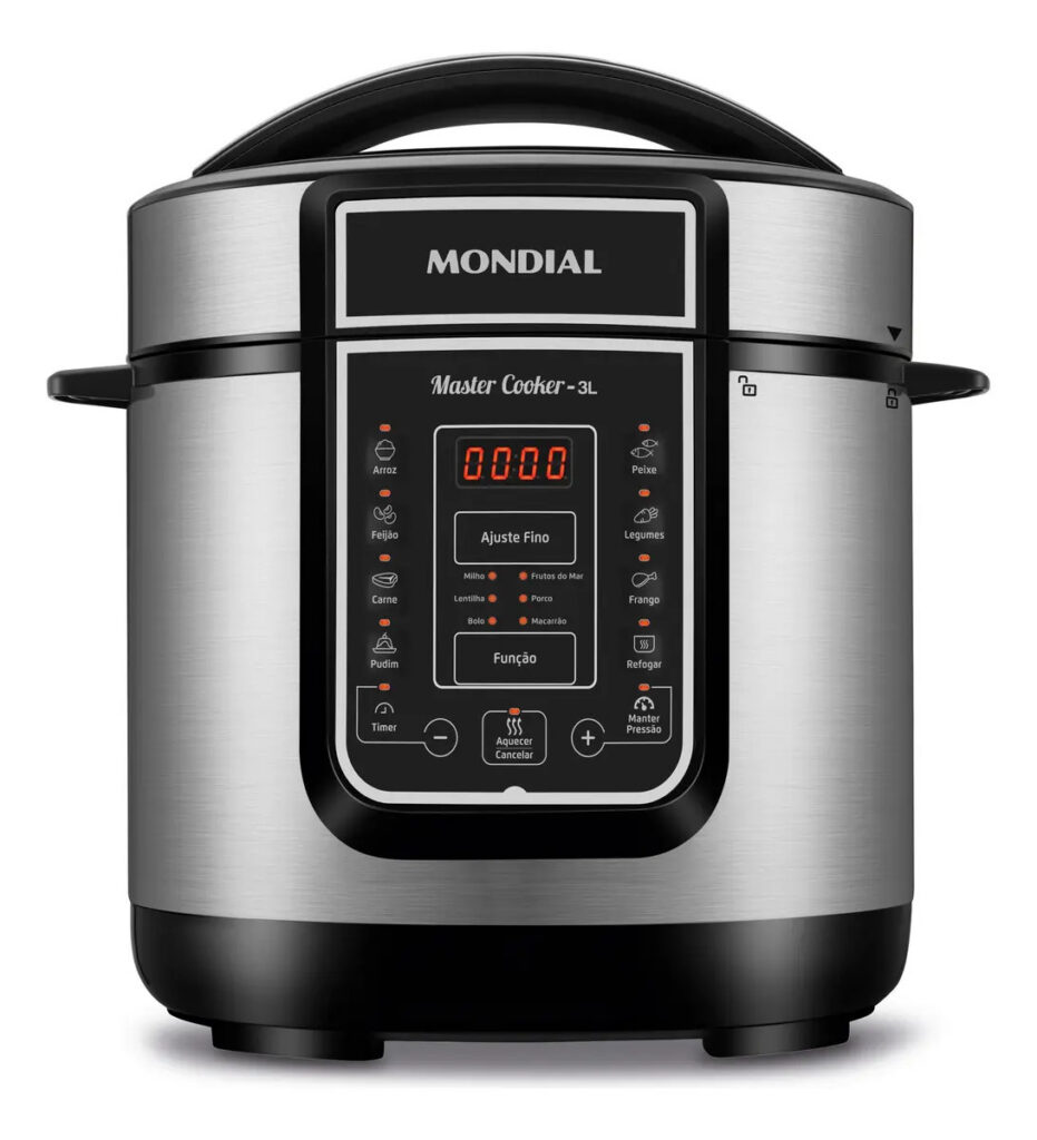 Panela De Pressão Elétrica Digital 3L Mondial 700W – PE-40