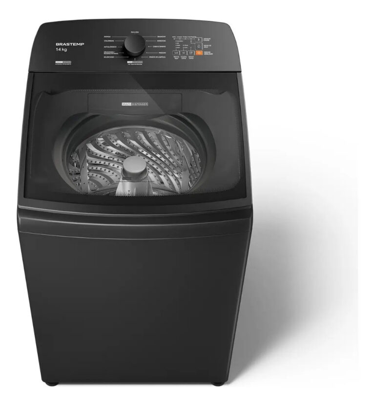 Máquina de Lavar Brastemp 14Kg Cinza Smart Sensor- BWJ14A9