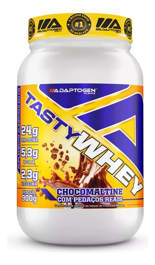 Tasty Whey Gourmet 900g – Adaptogen Science Em Pó Sabor Choco Maltine