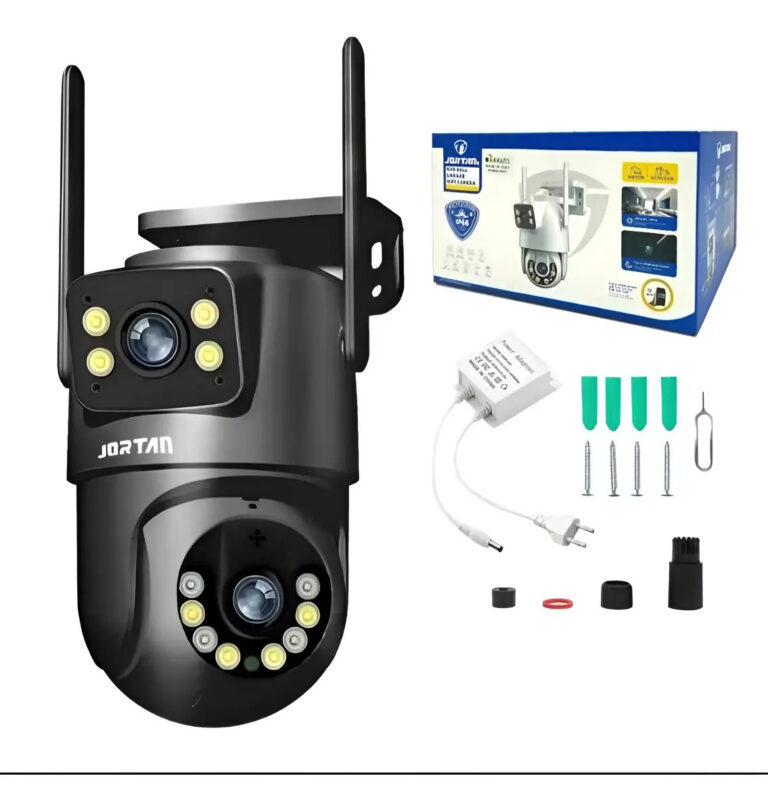 Câmera de Segurança IP Jortan JT-8695 Wi-Fi Lente Dupla 355° Full HD