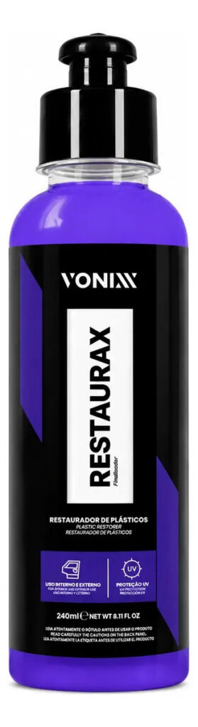 Restaurador Renovador de Plásticos Automotivos Vonixx Restaurax 240ml