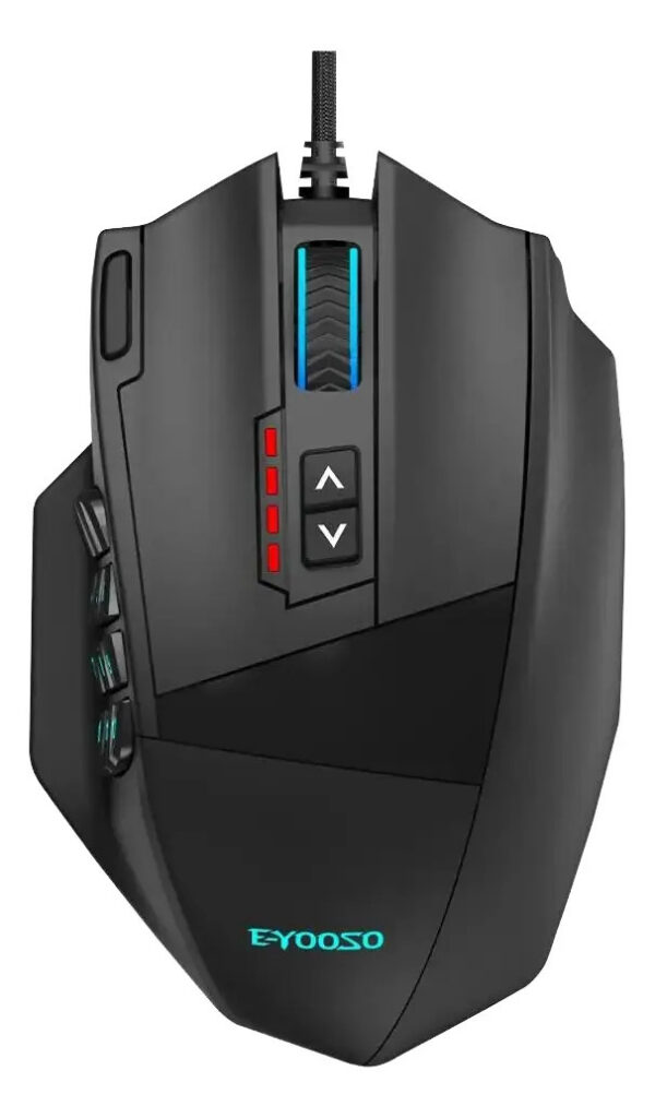 Mouse Gamer MMO E-YOOSO X-39Pro 18 Botões Programáveis, DPI Ajustável até 24.000 e Iluminação RGB para Alta Performance em Jogos