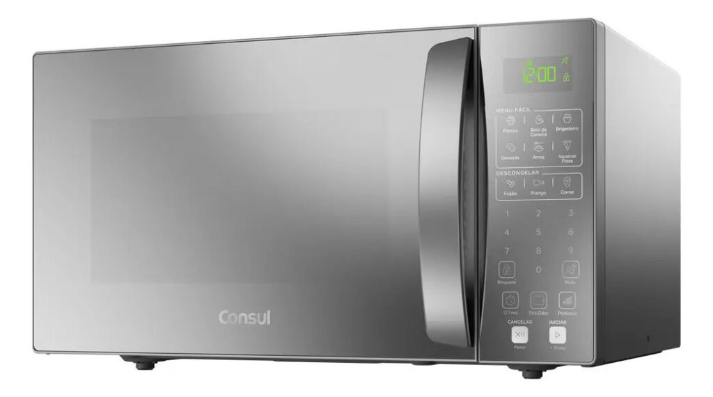 Micro-ondas Consul 32L Prata com Menu Fácil – CMS46AR