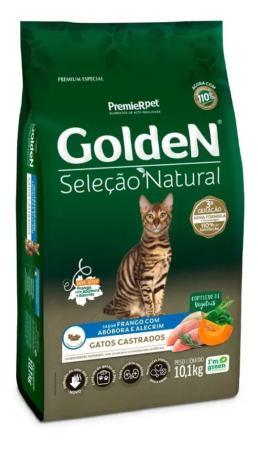 Ração Premier Gatos Castrados Frango Abóbora Alecrim 10kg Super Premium
