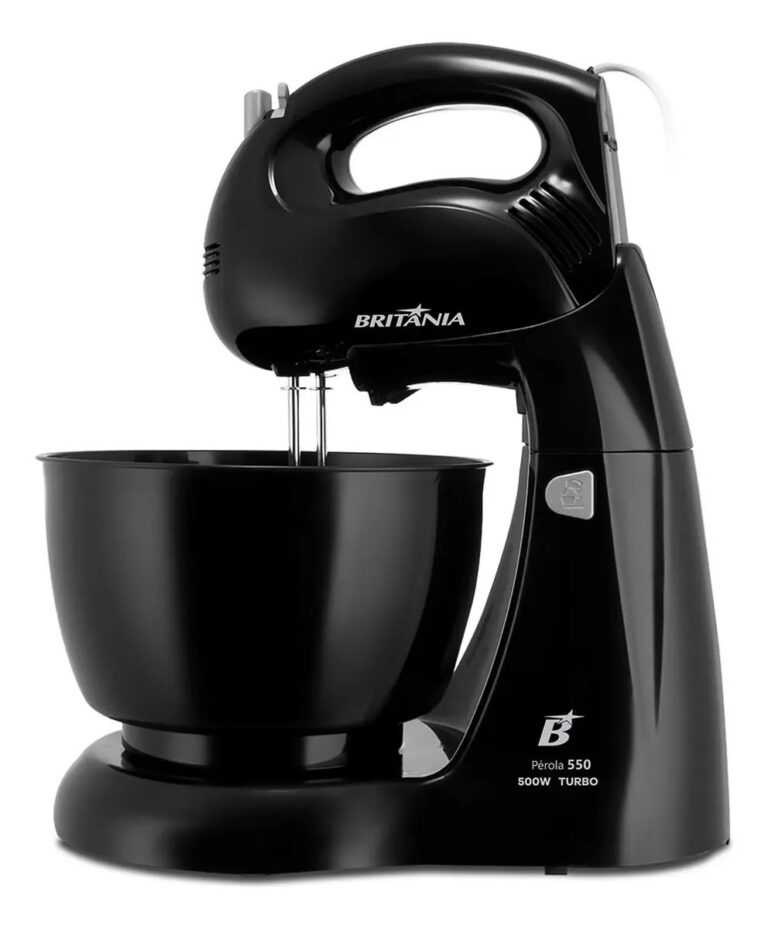 Batedeira Britânia Pérola 550 Turbo Tigela para 4,3L 500W
