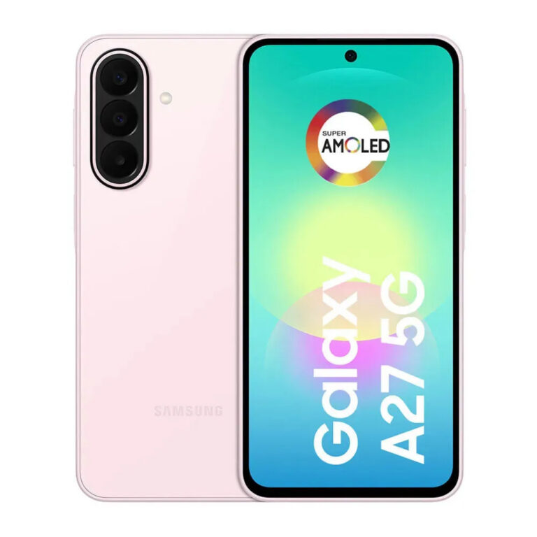 Smartphone Samsung Galaxy A27 5G 128GB 6GB, Super Amoled 6.7”, Câmera Tripla 50MP Selfie 12MP, 5000 mAh, Ip67, NFC, Dual Sim, Recursos IA – Rosa