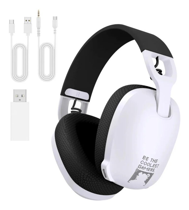 Headset Gamer Profissional Onikuma B2 Bluetooth, P3 Preto E Branco