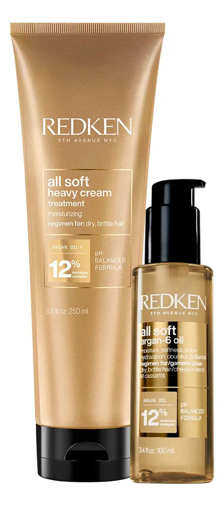 Kit Redken All Soft Máscara E Óleo Capilar (2 Produtos)