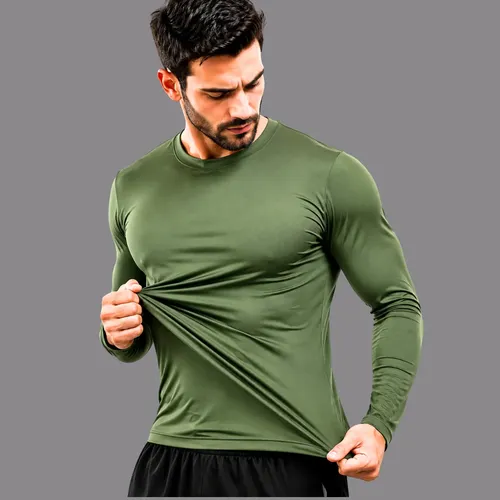 Camisa Manga Longa Uv 50 Proteção Mascunino Sol Segunda Pele