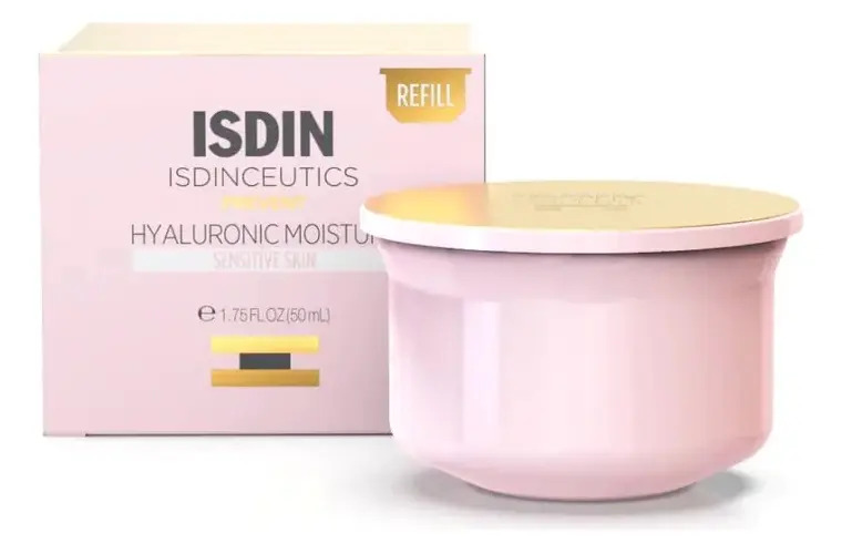ISDIN Refil Creme Anti-Idade para Pele Sensível Isdinceutics Hyaluronic Moisture Sensitive Skin – 50g