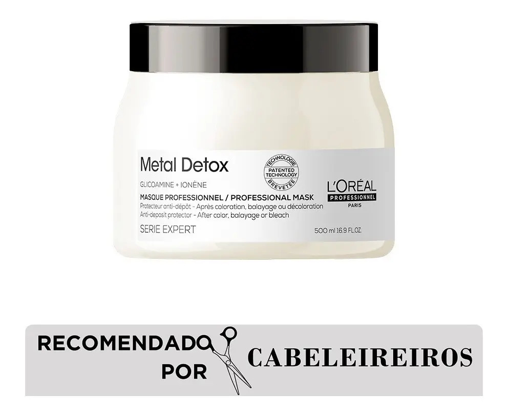 Máscara Capilar L’oréal Professionnel Metal Detox 500ml