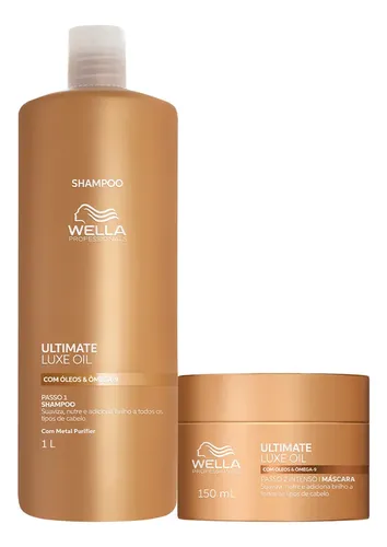 Kit Wella Professionals Ultimate Luxe Oil Shampoo Máscara