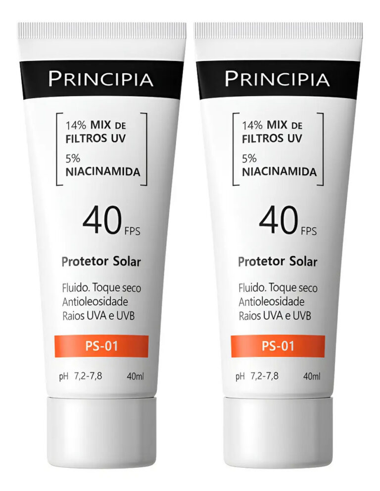 Principia Kit C/ 2 Protetor Solar Facial Ps-01 Fps 40
