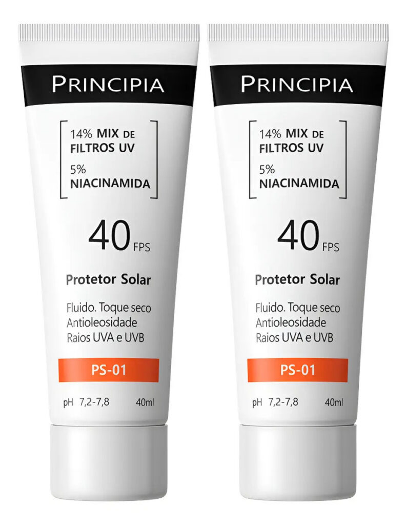 Principia Kit C/ 2 Protetor Solar Facial Ps-01 Fps 40