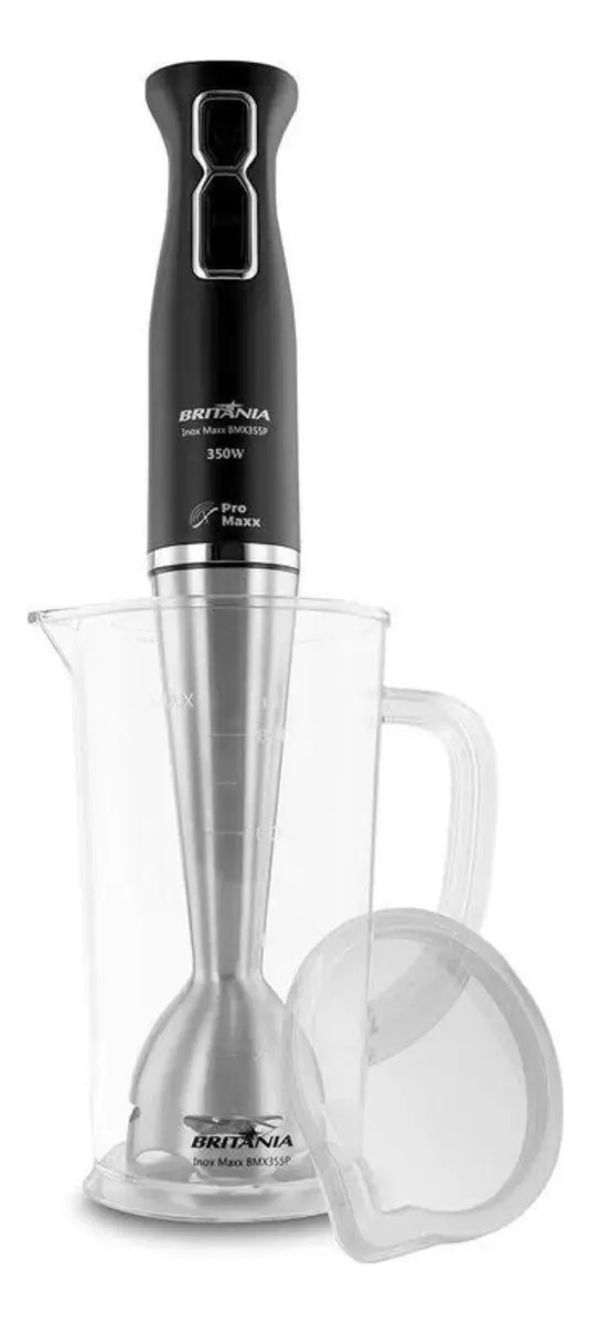Mixer Britânia Inox Misturador Maxx Bmx355p 350w Cor Preto 127v