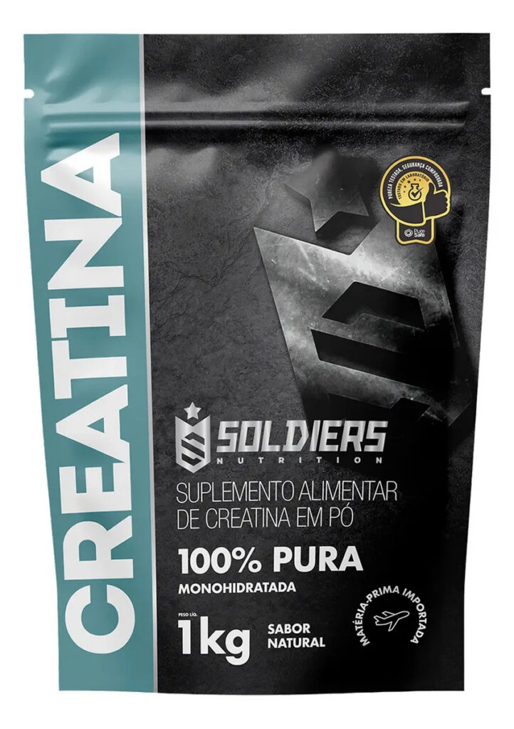 Creatina 1kg Suplemento Monohidratada em pó 100% Pura – Soldiers Nutrition