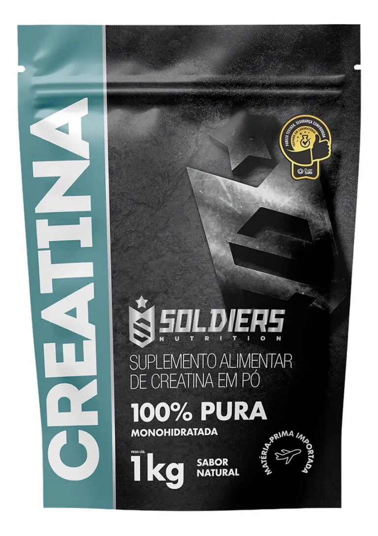 Creatina 1kg Suplemento Monohidratada em pó 100% Pura – Soldiers Nutrition