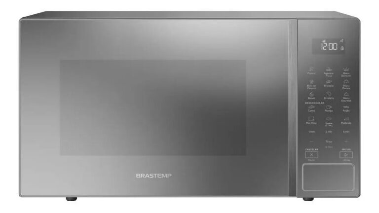 Micro-ondas Brastemp 32L Cinza com Menu Gourmet – BMS46AR