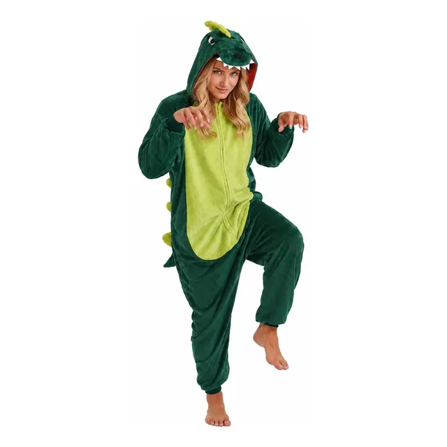 Pijama Macacão Kigurumi Unisex De Dinossauro De Plush